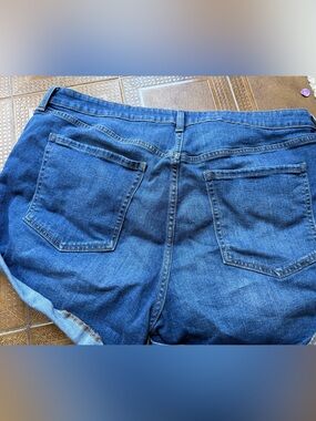 Old Navy Light Blue High-Rise Denim Shorts